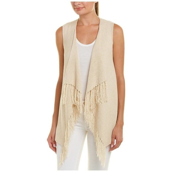 Lilly Pulitzer Sweaters - Lilly Pulitzer Sweater Vest Fringe Tassel Gold Metallic Size Small EUC
